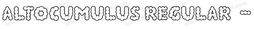 Altocumulus Regular字体字体转换